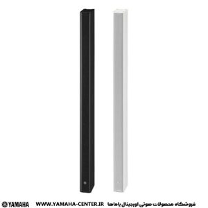 دو اسپیکر دیواری لاین اری یاماها VXL1B‑16 در رنگ‌های مشکی و سفید.