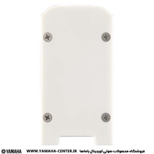 پشت اسپیکر دیواری سفید یاماها VXL1B‑16 با چهار پیچ قابل مشاهده است.