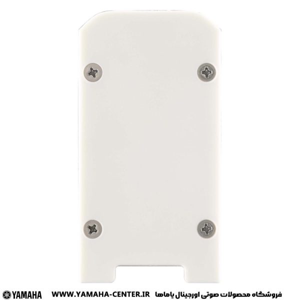 پشت اسپیکر دیواری سفید یاماها VXL1B‑16 با چهار پیچ قابل مشاهده است.