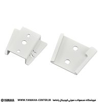 دو پایه فلزی سفید برای نصب اسپیکر دیواری لاین‌اری یاماها VXL1B-16.