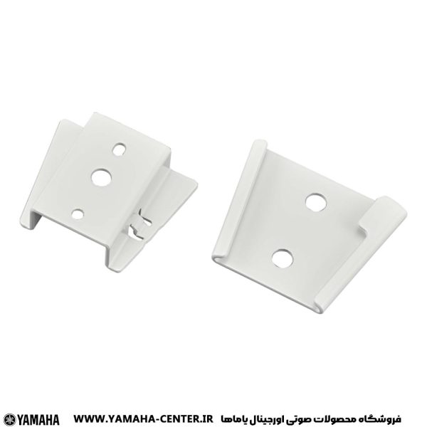 دو پایه فلزی سفید برای نصب اسپیکر دیواری لاین‌اری یاماها VXL1B-16.
