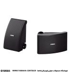 دو اسپیکر دیواری دکوراتیو مشکی یاماها مدل NS-AW392 با طراحی زاویه‌دار