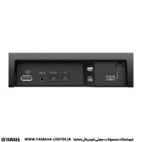نمای پشت ساندبار یاماها SR-C20A با درگاه‌های USB، آنالوگ، اپتیکال، تلویزیون و برق.