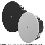 دو اسپیکر سقفی یاماها VC6B و VC6W در رنگ‌های مشکی و سفید کنار هم