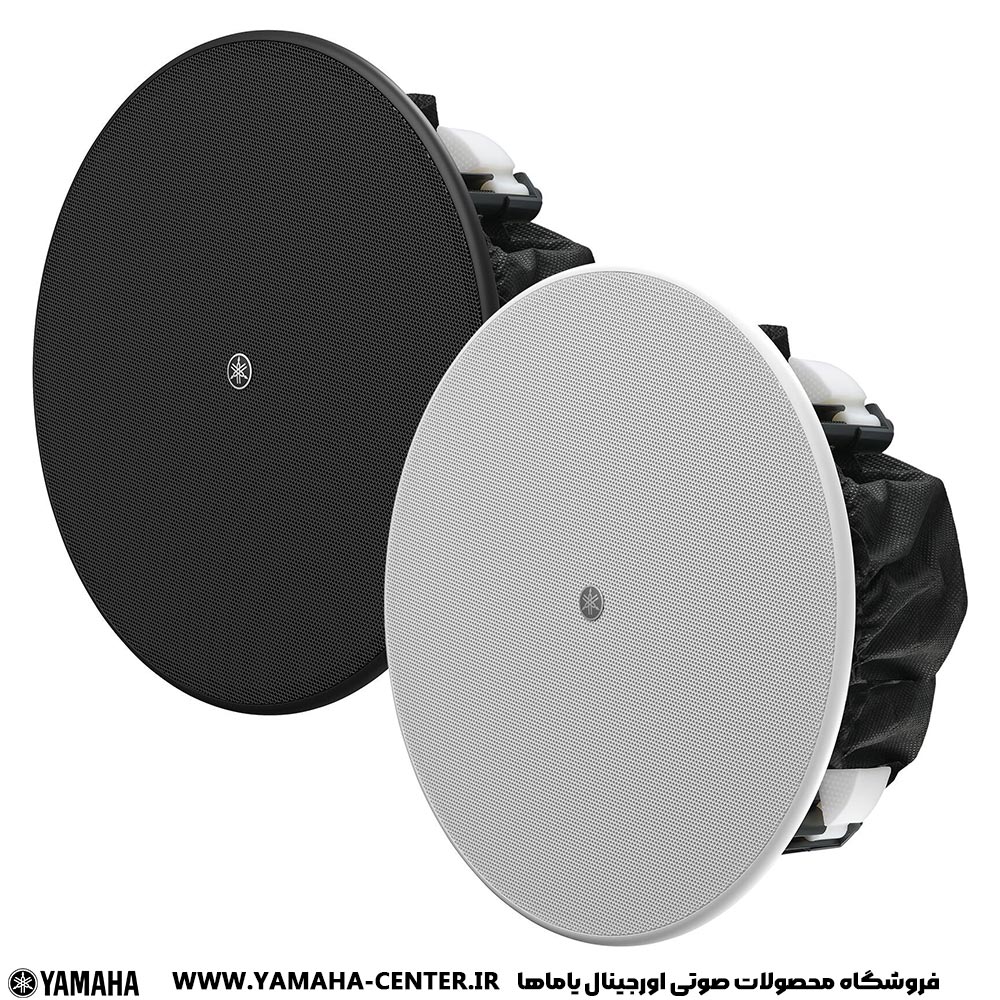 yamaha VC6N 1 دو اسپیکر سقفی یاماها VC6NB و VC6NW با پنلهای مشکی و سفید
