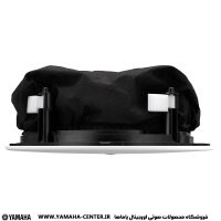 اسپیکر سقفی یاماها VC6NB یا VC6NW با نمای پشتی و پوشش مشکی روی پس‌زمینه سفید