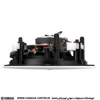 نمای جانبی اسپیکر سقفی یاماها VC6NB/VC6NW با بدنه و اجزای داخلی آشکار.