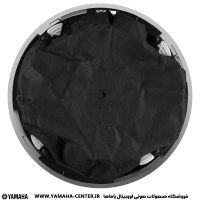 نمای پشتی اسپیکر سقفی گرد یاماها VC8NB/VC8NW با بدنه مشکی و حلقه بیرونی سفید.