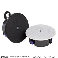 اسپیکرهای سقفی یاماها VXC2F و VXC2FW در رنگ‌های مشکی و سفید کنار هم قرار گرفته‌اند.