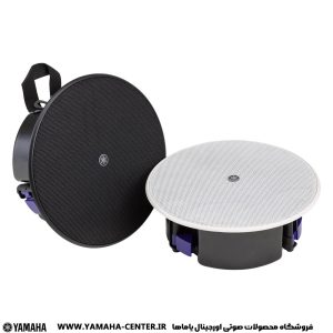 اسپیکرهای سقفی یاماها VXC2F و VXC2FW در رنگ‌های مشکی و سفید کنار هم قرار گرفته‌اند.