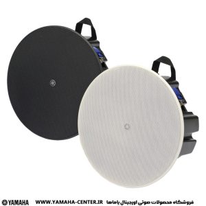 دو اسپیکر سقفی یاماها VXC3F و VXC3FW در رنگ‌های مشکی و سفید
