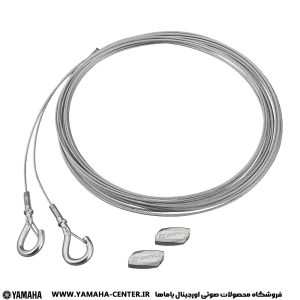 کابل‌های فولادی آویز به‌همراه قلاب و قطعات اتصال برای نصب اسپیکر سقفی یاماها VXH6.