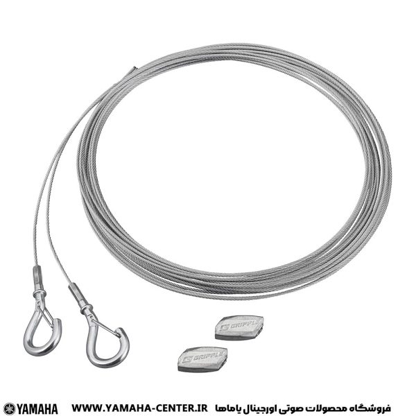 کابل‌های فولادی آویز به‌همراه قلاب و قطعات اتصال برای نصب اسپیکر سقفی یاماها VXH6.