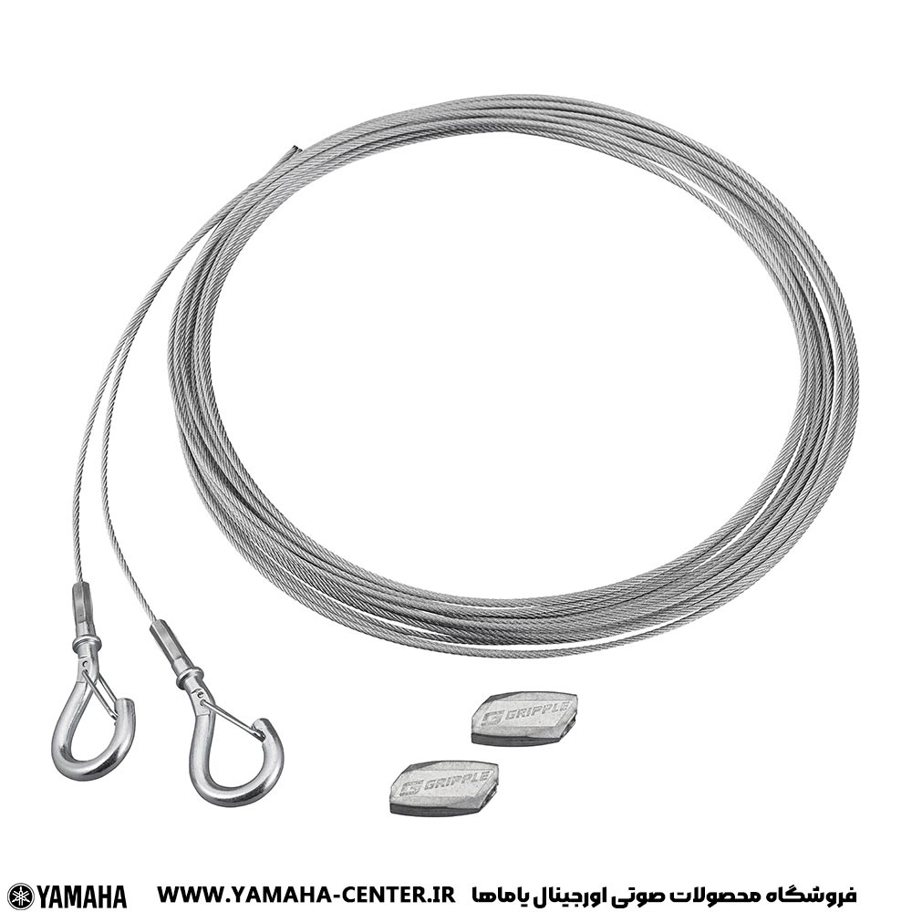 کابل آویز فولادی اسپیکر سقفی یاماها VXH8 همراه با دو قلاب و بست نگهدارنده gripping