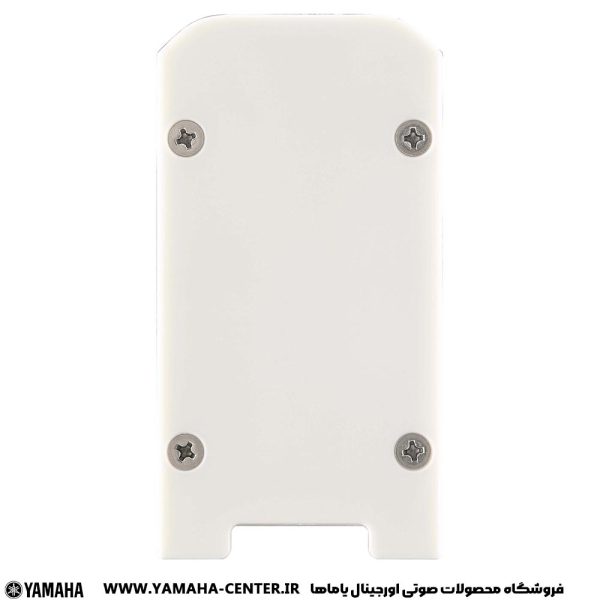 پشت اسپیکر دیواری سفید یاماها VXL1B-24 با چهار پیچ نصب.