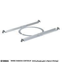 مجموعه قطعات فلزی نصب اسپیکر سقفی یاماها VC8B و VC8W روی زمینه سفید.