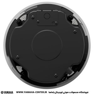 نمای پشتی اسپیکر سقفی یاماها VC8B / VC8W با بدنه مشکی و قاب گرد.