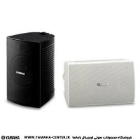 دو اسپیکر دیواری دکوراتیو یاماها VS6 در رنگ‌های مشکی و سفید کنار هم热这里只有精品