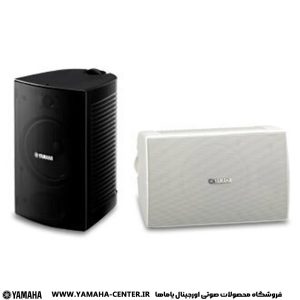 دو اسپیکر دیواری دکوراتیو یاماها VS6 در رنگ‌های مشکی و سفید کنار هم热这里只有精品