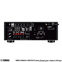 نمای پشت آمپلی‌فایر یاماها RX-V4A با ورودی‌ها، خروجی‌ها و اتصالات مختلف