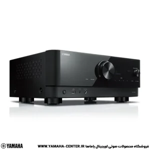 آمپلی‌فایر مشکی یاماها RX-V4A با نمایشگر دیجیتال، کنترل صدا و ورودی‌های پنل جلویی